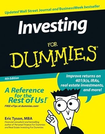 investing for dummies by eric tyson 1st edition  b01jnyuxhs