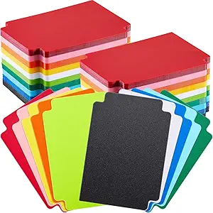 trading card dividers multicolor card page dividers frosted plastic separator with tabs for games sports 2 7