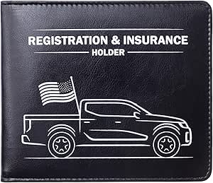 canopus car registration and insurance holder with magnetic closure vehicle document organizer auto glove box
