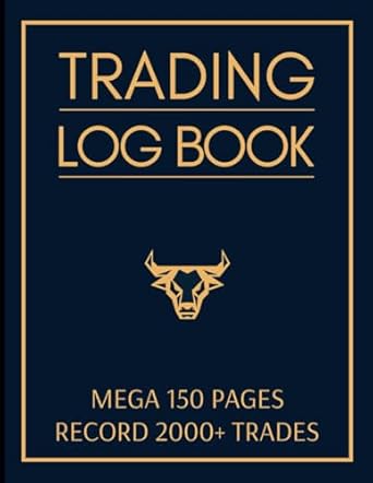 trading log book mega 150 page journal to record 2000+ trades with checklists goals rules and more for stocks