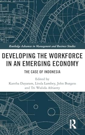 developing the workforce in an emerging economy 1st edition john burgess ,tri wulida afrianty ,linda lambey