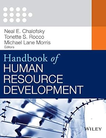 handbook of human resource development 1st edition neal f chalofsky 1118454022, 978-1118454022