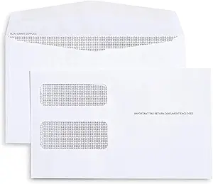 50 1099 misc tax envelopes designed for printed 1099 laser forms from quickbooks or similar tax software 5