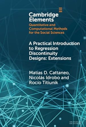 a practical introduction to regression discontinuity designs extensions 1st edition matias d cattaneo