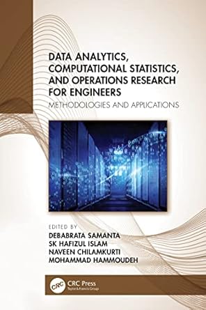 data analytics computational statistics and operations research for engineers methodologies and applications