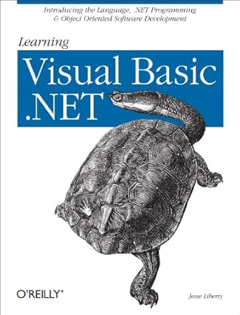 learning visual basic net introducing the language net programming and object oriented software development