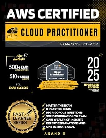 aws certified cloud practitioner master the latest exam 8 practice tests 520 meticulously crafted questions
