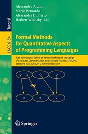 formal methods for quantitative aspects of programming languages 10th international school on formal methods