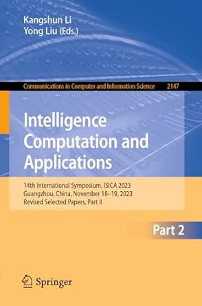 intelligence computation and applications 14th international symposium isica 2023 guangzhou china november 18