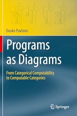programs as diagrams from categorical computability to computable categories 1st edition dusko pavlovic