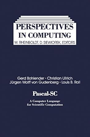 pascal sc a computer language for scientific computation 1st edition gerd bohlender ,christian ullrich