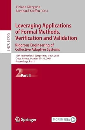 leveraging applications of formal methods verification and validation rigorous engineering of collective