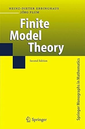 finite model theory 2nd edition heinz dieter ebbinghaus ,jorg flum b001iu2opk, 978-3540287889