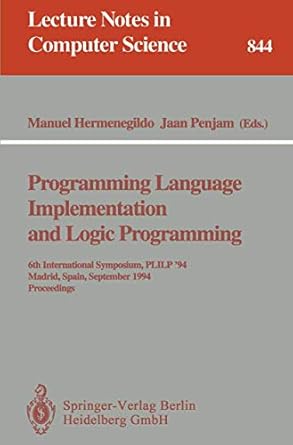 programming language implementation and logic programming 6th international symposium plilp 94 madrid spain