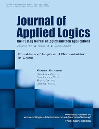 journal of applied logics volume 11 number 3 special issue frontiers of logic and computation in china 1st