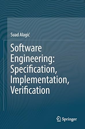 software engineering specification implementation verification 1st edition suad alagic b001kdebpg,