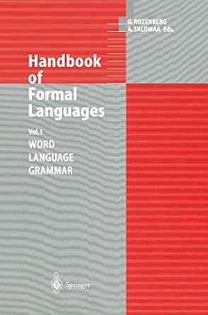 handbook of formal languages volume 1 word language grammar 1st edition grzegorz rozenberg ,arto salomaa