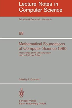 mathematical foundations of computer science 1980 9th symposium held in rydzyna poland september 1 5 1980