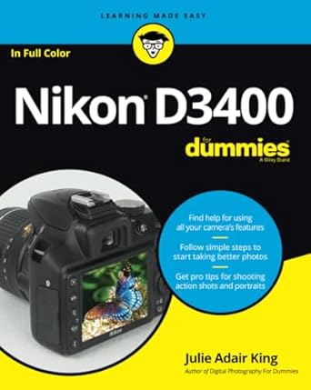 nikon d3400 for dummies 1st edition julie adair king 1119336244, 978-1119336242