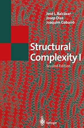 structural complexity i 1st edition jose l luis balcazar ,josep diaz ,joaquim gabarro 3642792375,