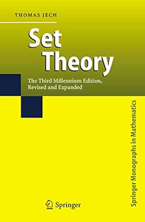 set theory 1st edition thomas jech 3540440852, 978-3540440857