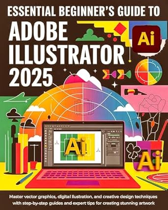essential beginners guide to adobe illustrator 2025 master vector graphics digital illustration and creative