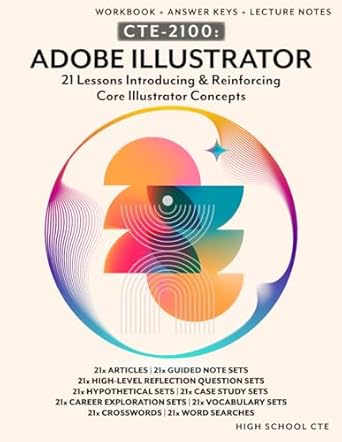 cte 2100 adobe illustrator full bandw workbook with answer keys and lecture notes 1st edition lee eyerman