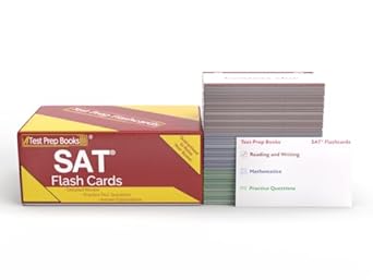sat prep study cards sat test prep review 2025 2026 with practice questions for the college board sat exam