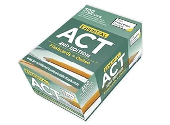 essential act flashcards + online 500 need to know topics and terms to help boost your act score 2nd edition