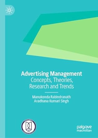 advertising management concepts theories research and trends 1st edition manukonda rabindranath ,aradhana