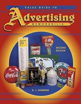 value guide to advertising memorabilia 1st edition b j summers 1574320696, 978-1574320695