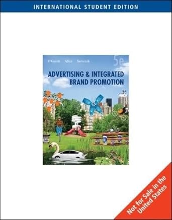 advertising and integrated brand promotion by chris allen thomas oguinn and richard j semenik 1st edition