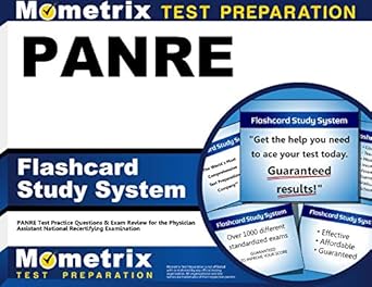 panre flashcard study system panre test practice questions and exam review for the physician assistant
