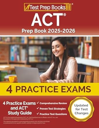act prep book 2025 2026 practice exams and act study guide updated for test changes 1st edition lydia