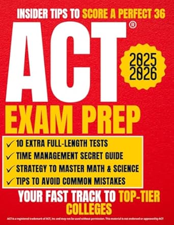 act exam prep the ultimate guide with 10 full length tests and 1000+ questions to ace the act exam master