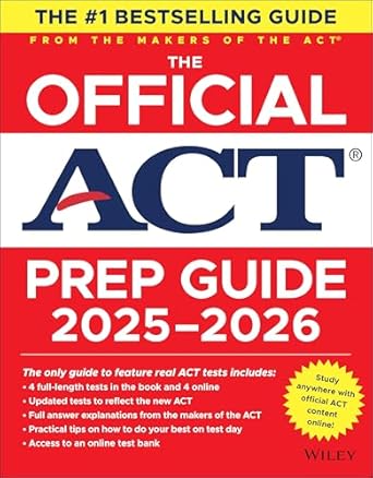 the official act prep guide 2025 2026 book + online course 1st edition act 1394335881, 978-1394335886