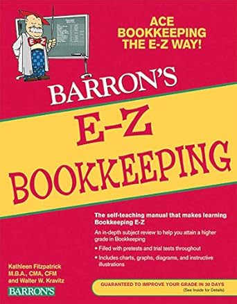 e z bookkeeping fif edition kathleen fitzpatrick m b a cma cfm ,walter w kravitz 0764141333, 978-0764141331