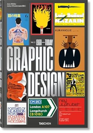 the history of graphic design 1960 today 1st edition jens muller ,julius wiedemann 3836570378, 978-3836570374