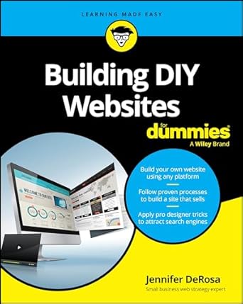building diy websites for dummies 1st edition jennifer derosa 1394232985, 978-1394232987