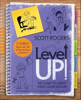 level up the guide to great video game design 3rd edition scott rogers 1394298765, 978-1394298761