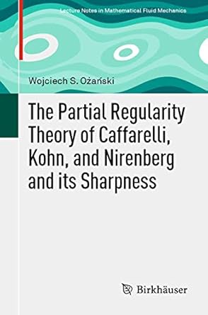 the partial regularity theory of caffarelli kohn and nirenberg and its sharpness 1st edition wojciech s