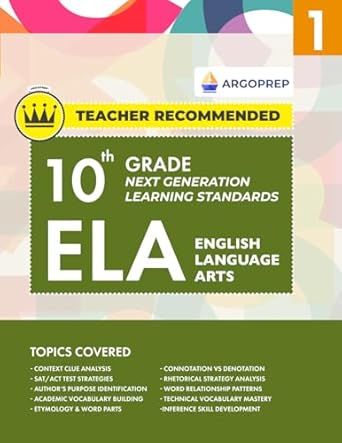10th grade ela next generation learning standards daily practice workbook #1 comprehensive study guide for