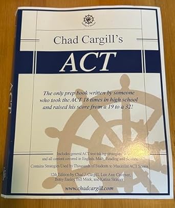 chad cargills act 1st edition chad cargill 173334280x, 978-1733342803
