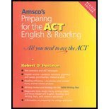 preparing for the act english and reading all you need to ace the act 1st edition robert d postman
