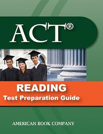 act reading test preparation guide 1st edition rob hunter 1598071734, 978-1598071733