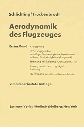 aerodynamik des flugzeuges band 1 grundlagen aus der stromungsmechanik aerodynamik des tragflugels 1st