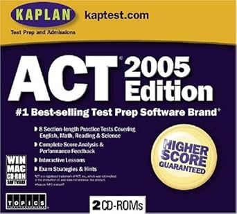 kaplan act cd rom 1st edition topics entertainment 159150483x, 978-1591504832