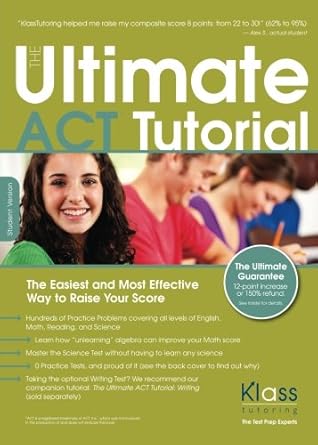 the ultimate act tutorial student version 2016 2017th edition erik klass 145651962x, 978-1456519629