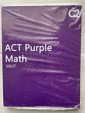 act purple math 1st edition c2 education 149034621x, 978-1490346212