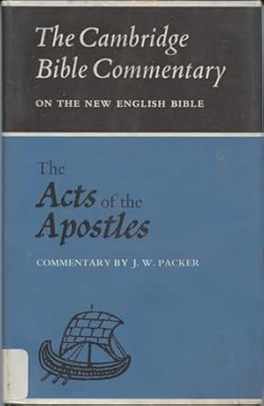 the acts of the apostles 1st edition j w packer 0521042216, 978-0521042215